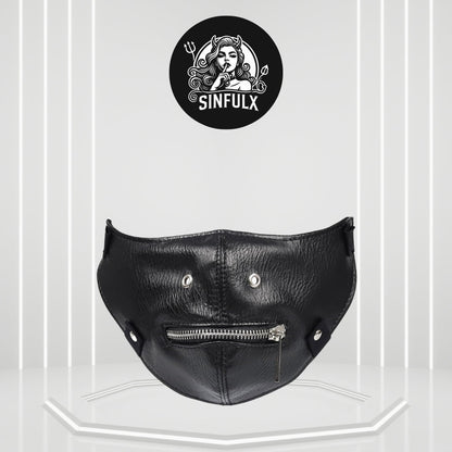 TetheredLuxe BDSM Bondage Zipper Mask-0