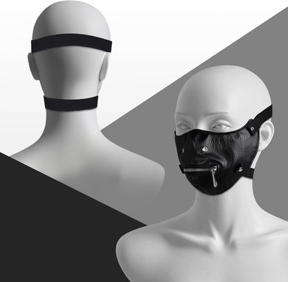 TetheredLuxe BDSM Bondage Zipper Mask-1