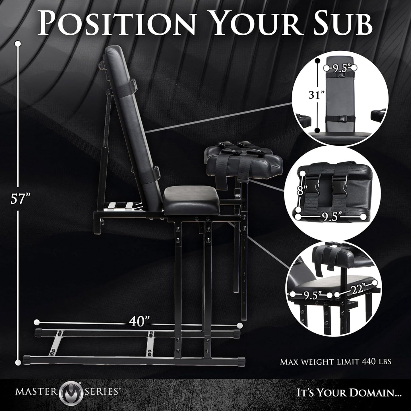 ControlChair Adjustable BDSM Obedience Chair-1