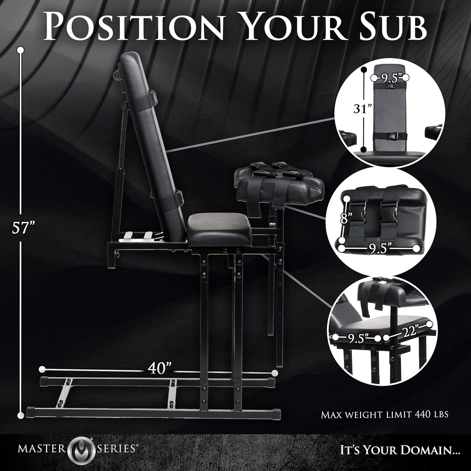ControlChair Adjustable BDSM Obedience Chair-1
