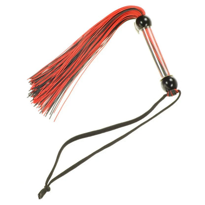 Me You Us Tease And Please Silicone Flogger Red Black